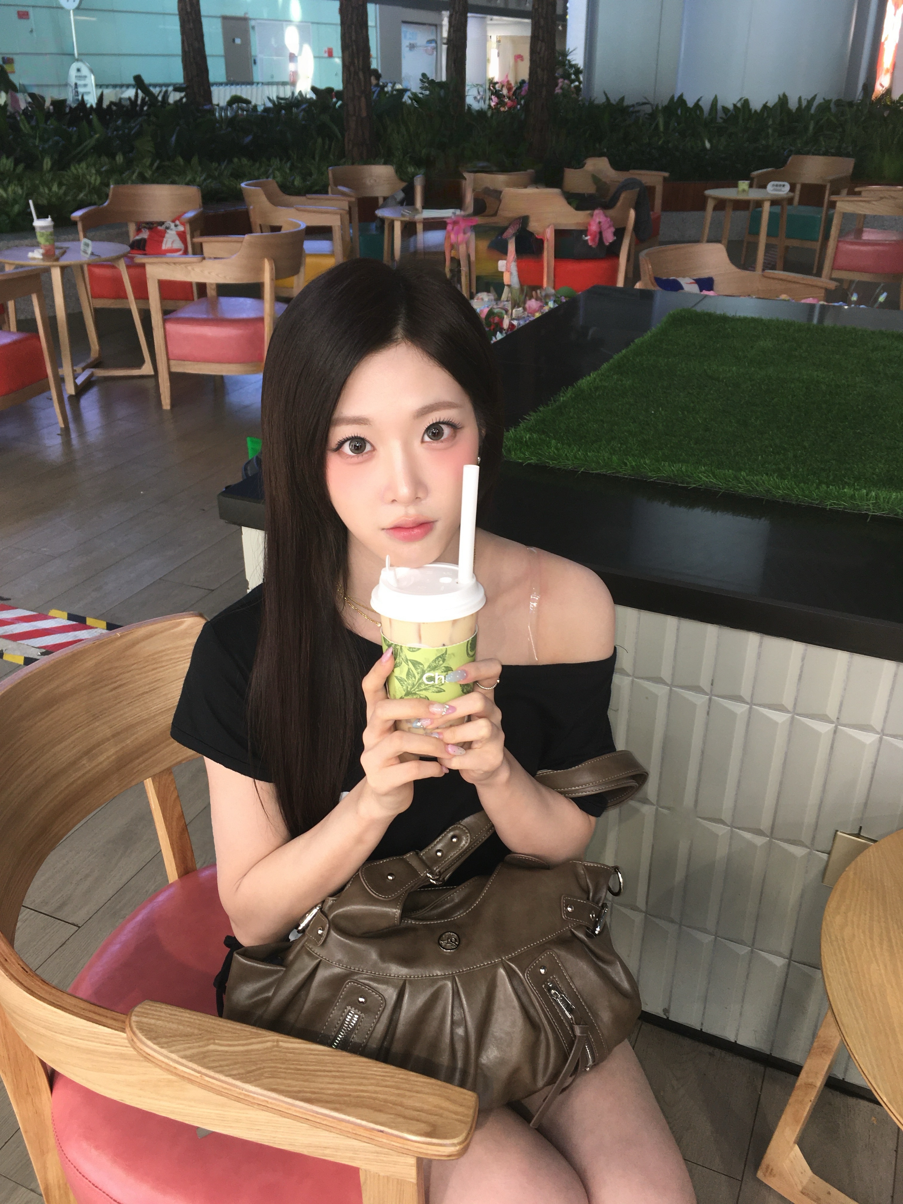 오늘은 버블티데이!!!다들 버블티 마셨어?🧋🧋